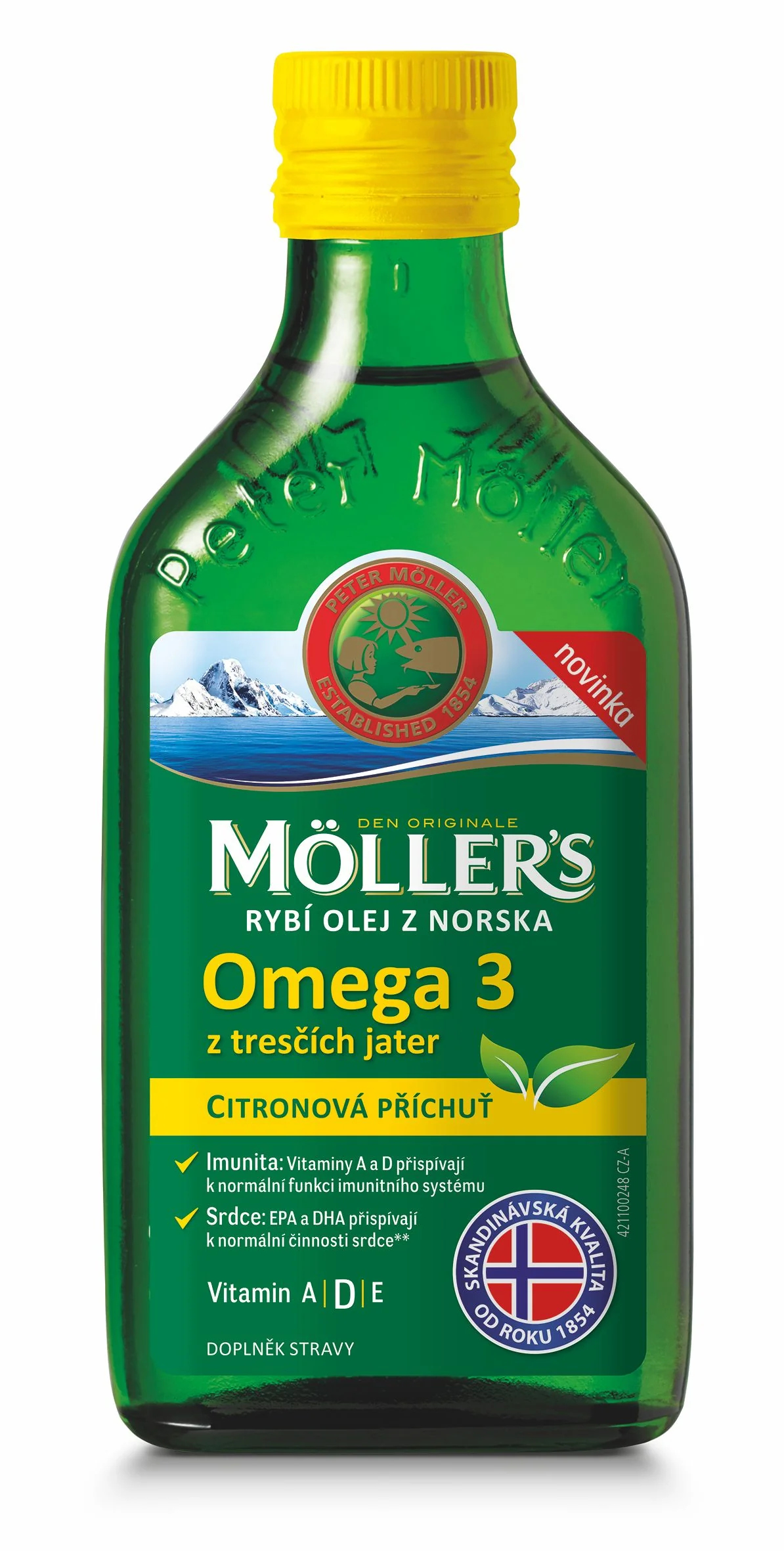 Mollers Omega 3 Rybí olej Citron 250 ml