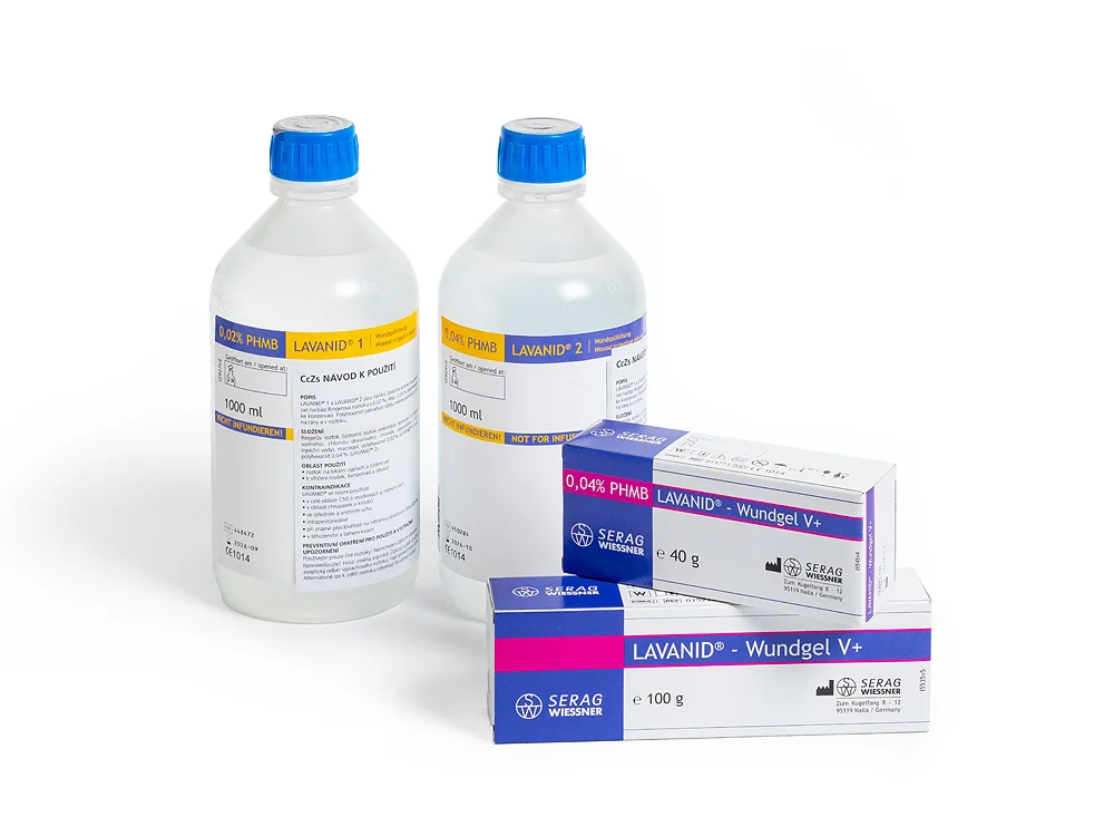 Lavanid 2 Ringerův roztok s 0,04 % polyhexanidu 1000 ml