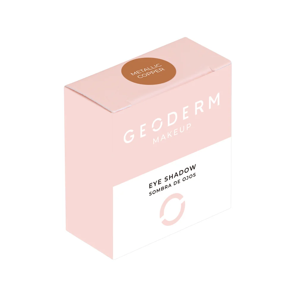GEODERM Kompaktní oční stíny Metallic Copper přírodní 2 g