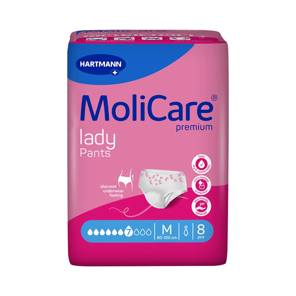 MoliCare Lady Pants 7 kapek, vel. M inkontinenční kalhotky 8 ks