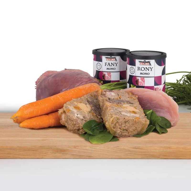 Sokol Falco RONY MONO vepřová svalovina s mrkví a špenátem 800g