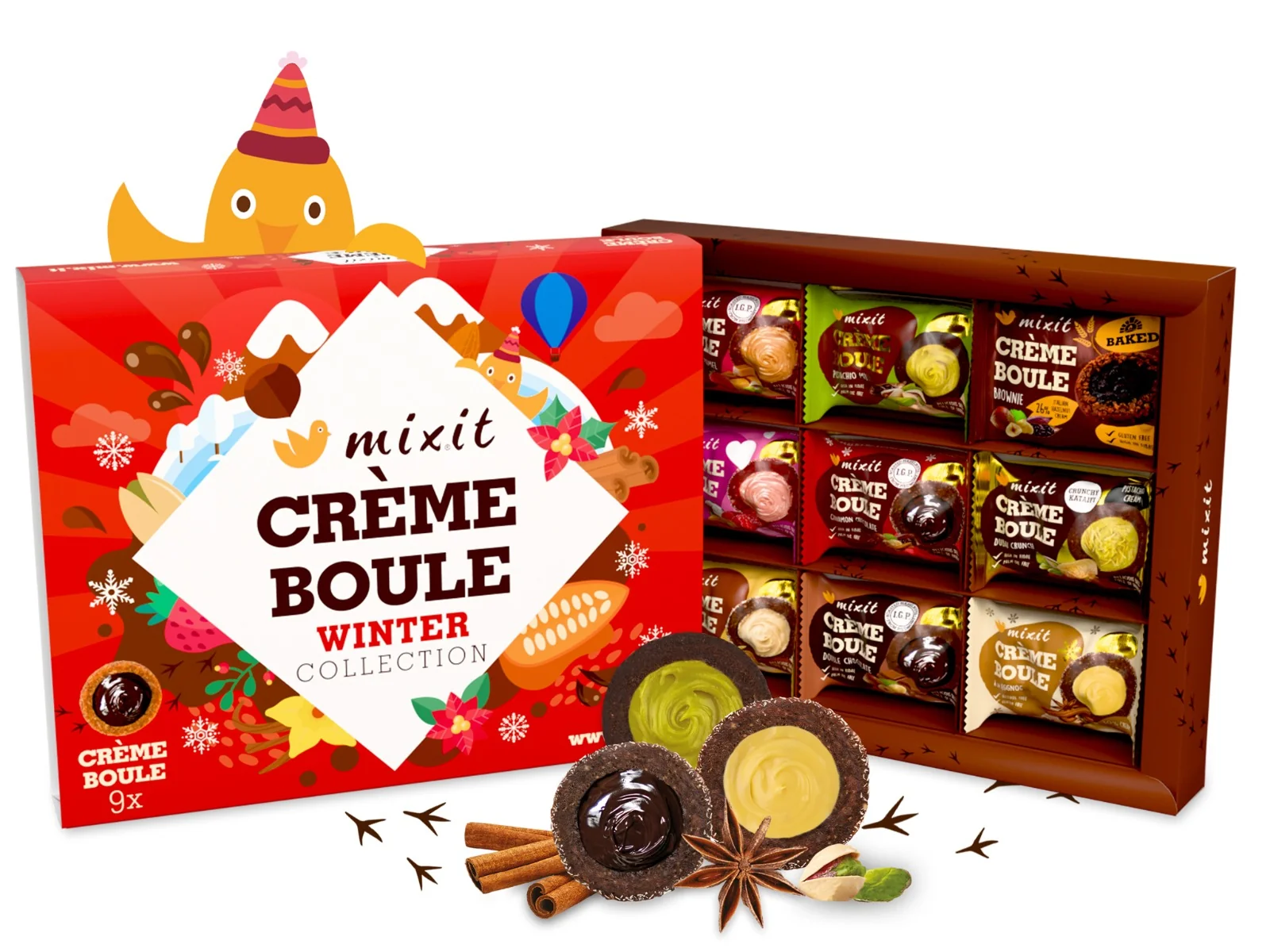 Mixit Vánoční Bouleniera Degustační sada Crème Boule 30 g