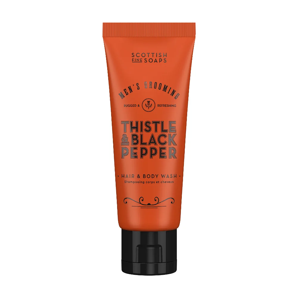 Scottish Fine Soaps Thistle & Black Pepper Sprchový gel na tělo i vlasy 75 ml