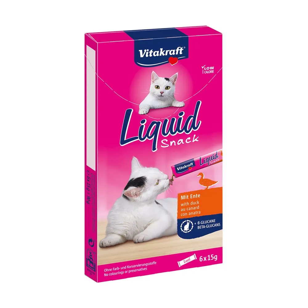 Vitakraft Liquid Snack kachna a betaglukan 6x15 g