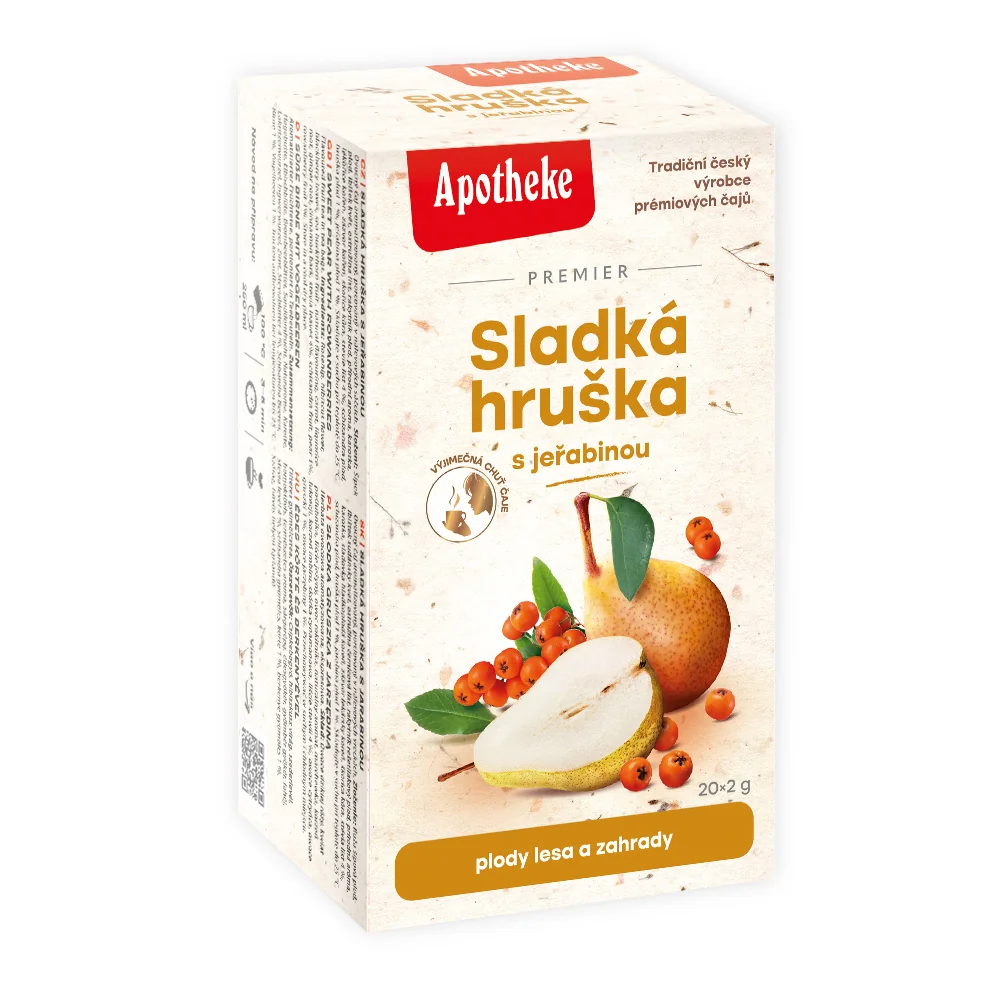 Apotheke Sladká hruška s jeřabinou STEVIE porcovaný čaj 20x2 g