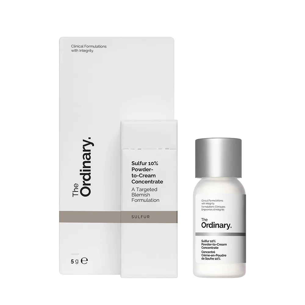 The Ordinary Sulfur 10% Powder-to-Cream Concentrate lokální péče proti nedokonolastem 5 g