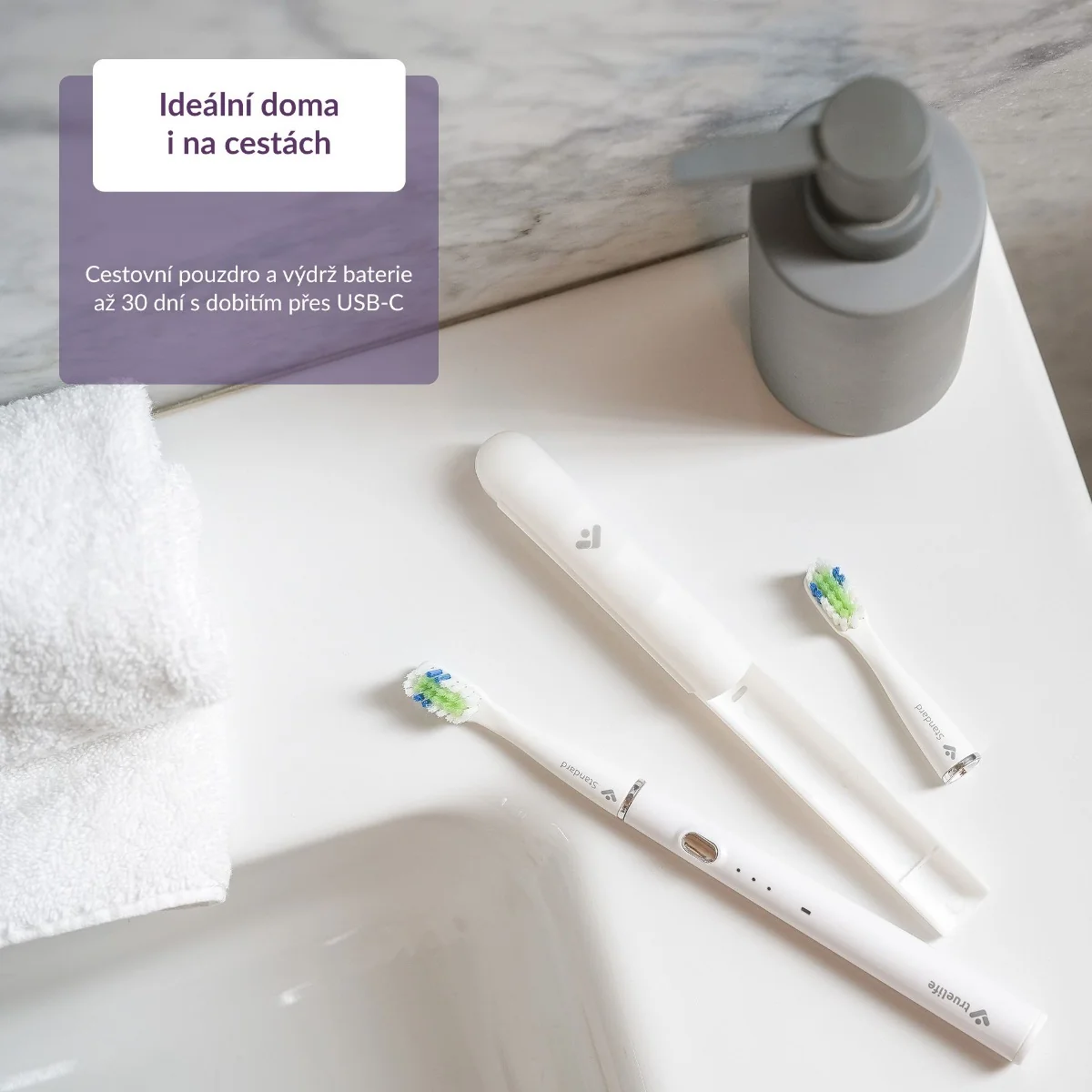 Truelife SonicBrush Slim20 sonický kartáček white