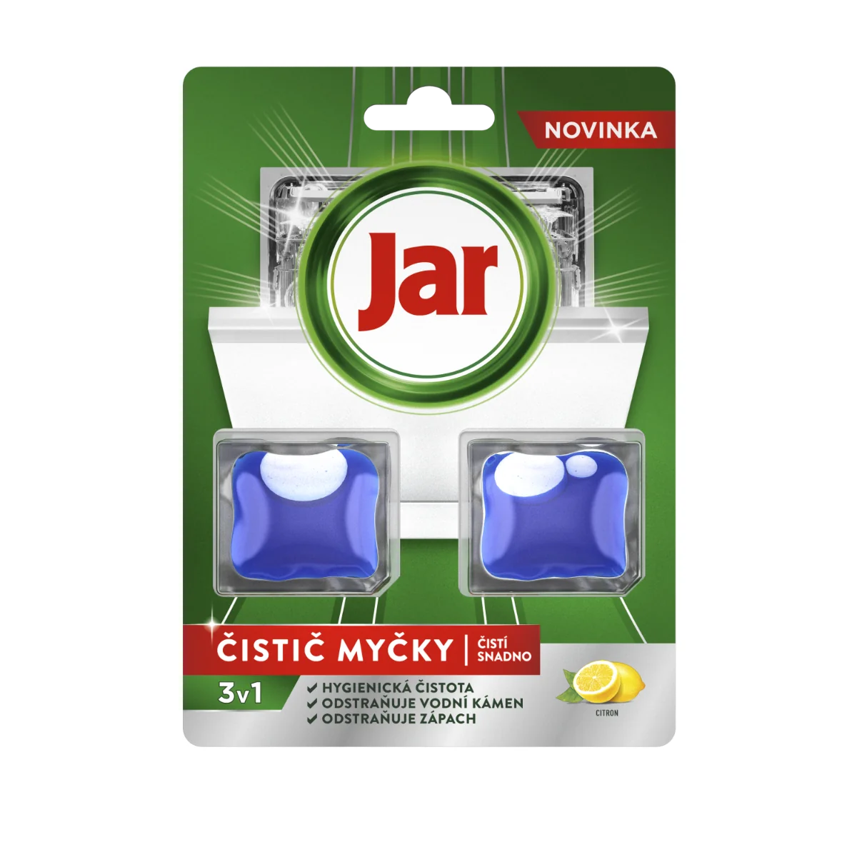 Jar Čisticí tablety do myčky 3v1 2 ks