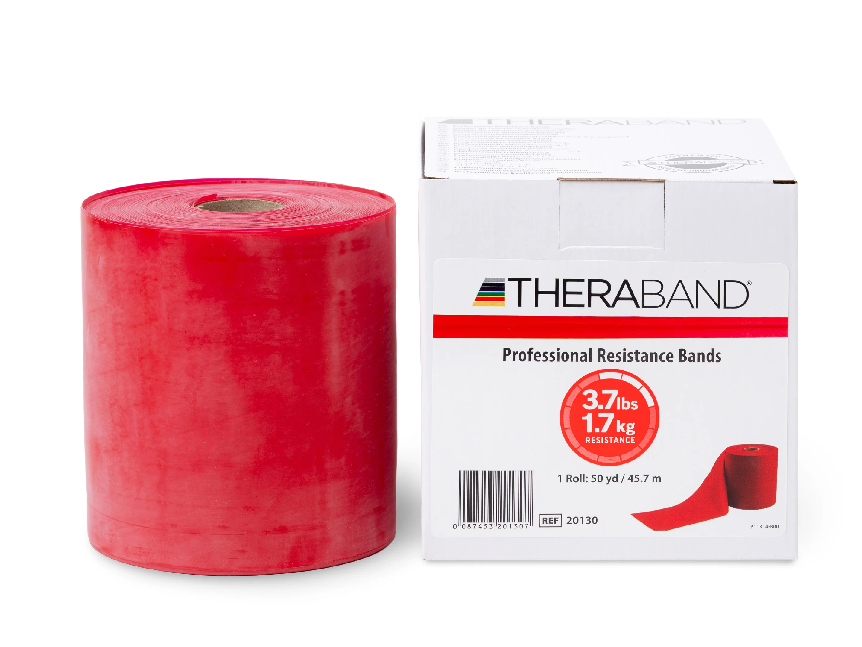 Thera-Band Posilovací guma 45,5 m, červená, středně silná