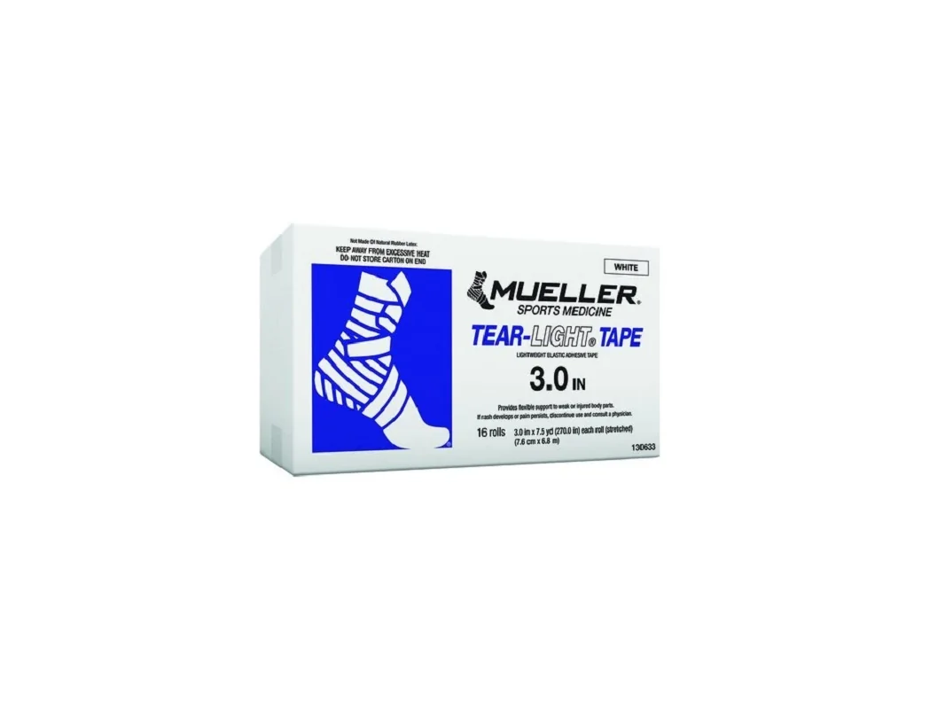 Mueller Tear-Light® Tape, bílá, 7,6 cm x 6,8 m, 16 ks