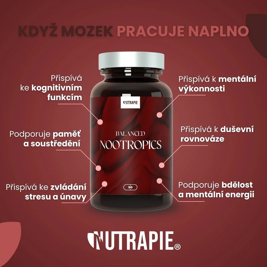 Nutrapie Balanced Nootropics 60 kapslí
