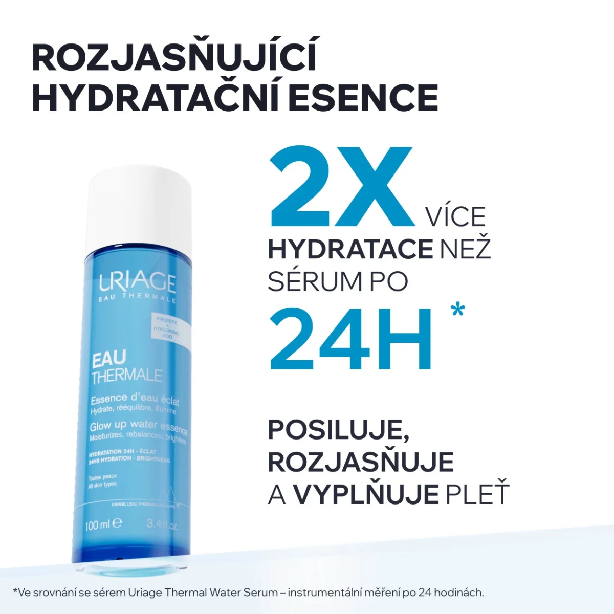 Uriage EAU Thermale Glow Up Water Essence rozjasňující esence 100 ml