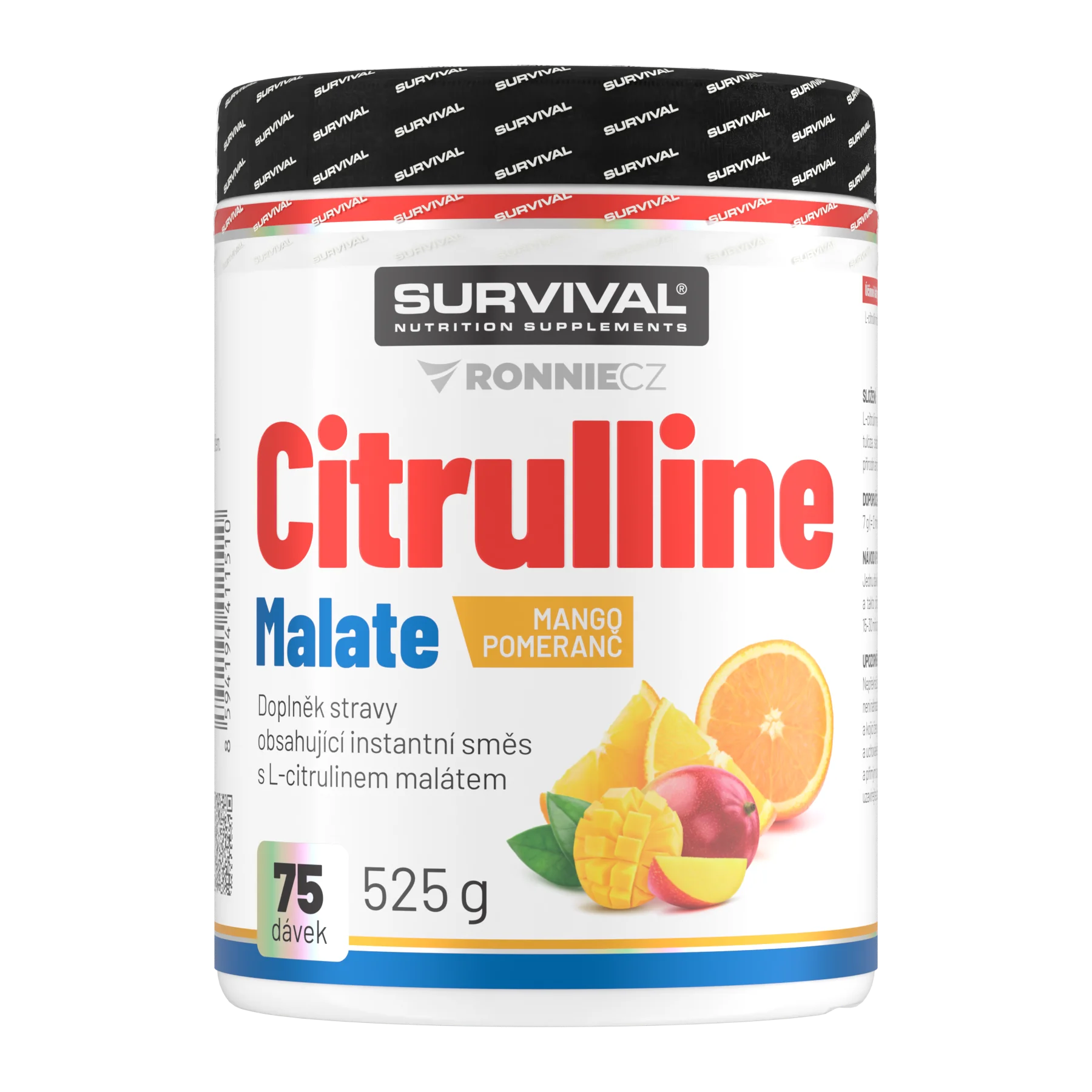 Survival Citrulline Malate 525 g mango-pomeranč