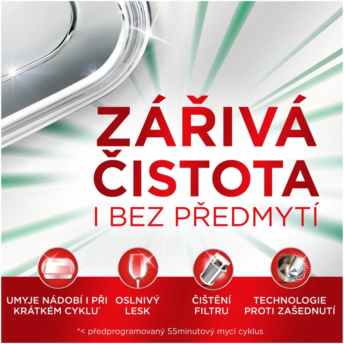 Jar Platinum Plus Lemon kapsle do myčky 150 ks