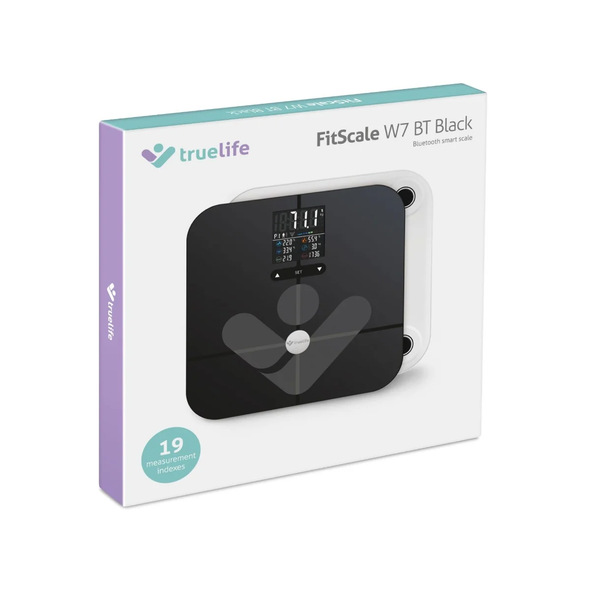 Truelife FitScale W7 BT Black digitální váha