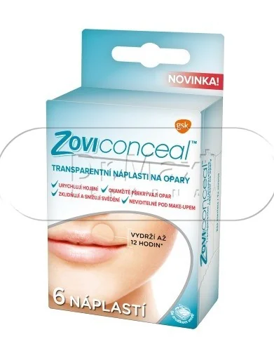Zoviconceal náplast na opary 6 ks
