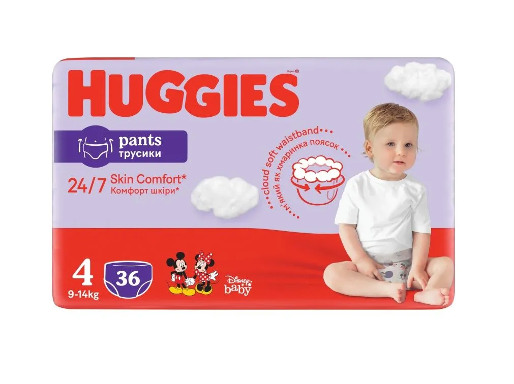 Huggies Pants Jumbo vel.4 9-14 kg plenkové kalhotky 36 ks