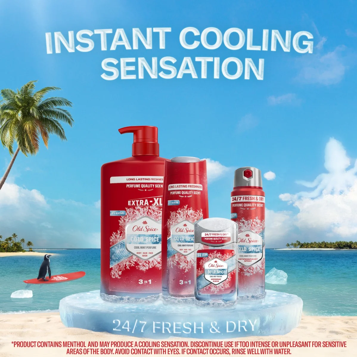 Old Spice Cold Spice sprchový gel 3v1 1000 ml