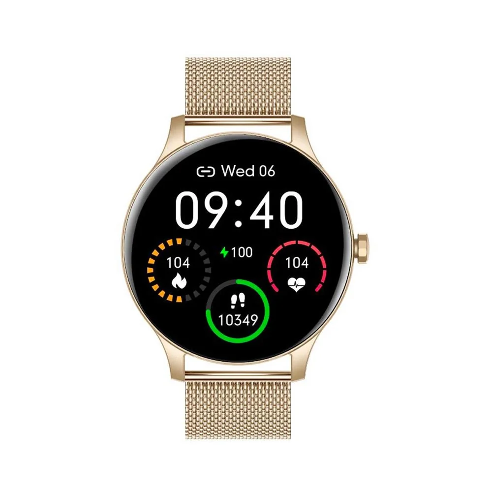 Garett Smartwatch Classy smart hodinky Gold Steel