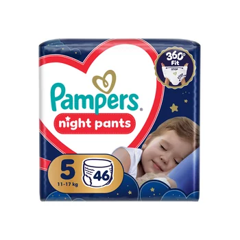 Pampers Night Pants vel. 5 11–17 kg dětské plenkové kalhotky 46 ks