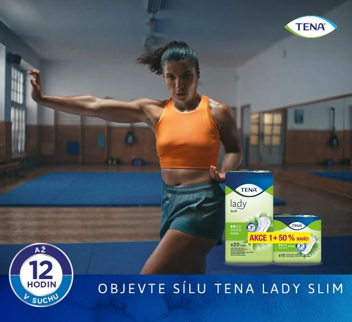 Objevte sílu Tena Lady Slim. Tena Lady Slim Mini inkontinenční vložky 20+10 ks Objevte sílu Tena Lady Slim. Tena Lady Slim Mini inkontinenční vložky 20+10 ks