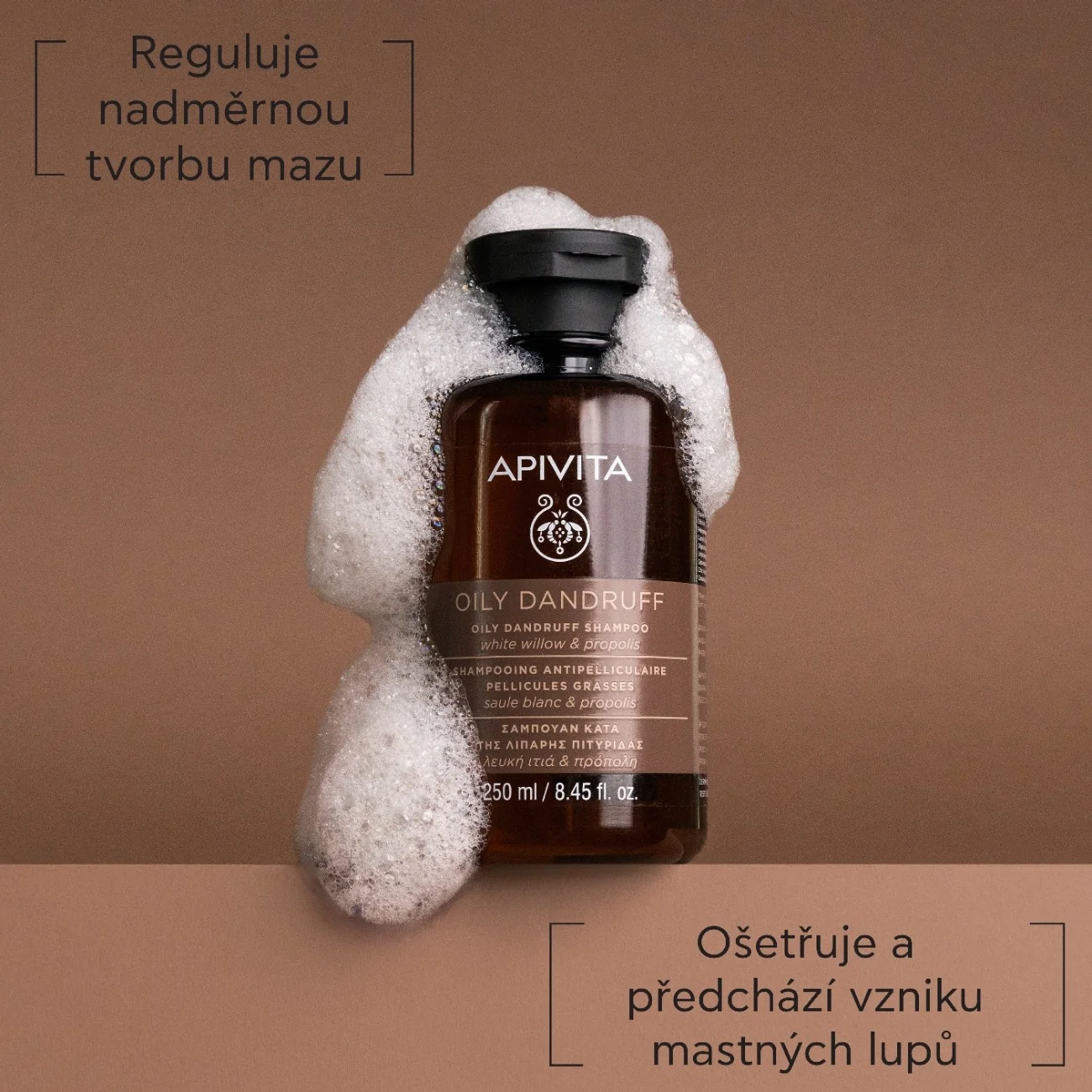 APIVITA Oily Dandruff šampon proti lupům na mastné vlasy 250 ml