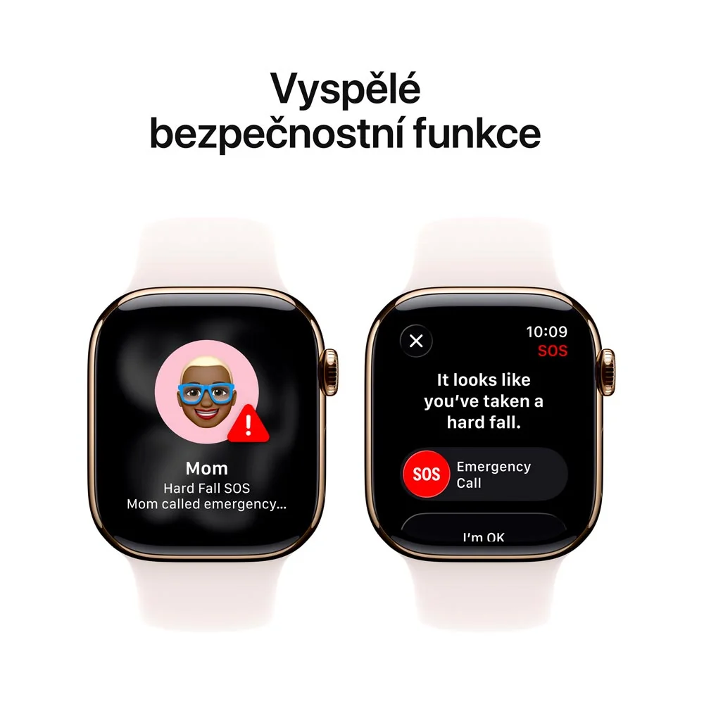 Apple Watch 11 46 mm titan, sportovní řemínek M/L chytré hodinky