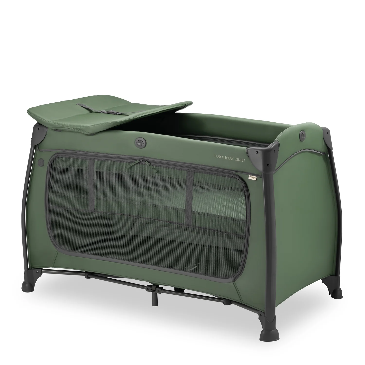 Hauck Cestovní postýlka s pultem Play N Relax Center Dark Green 