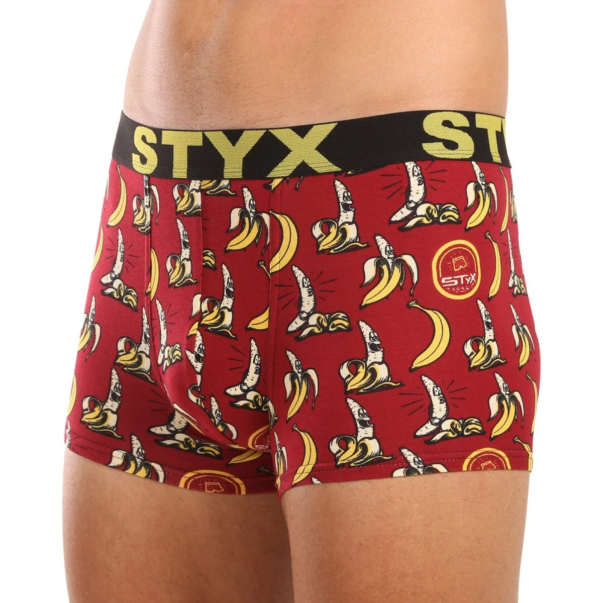 Styx 3PACK pánské boxerky art sportovní guma vícebarevné (3G13198) L