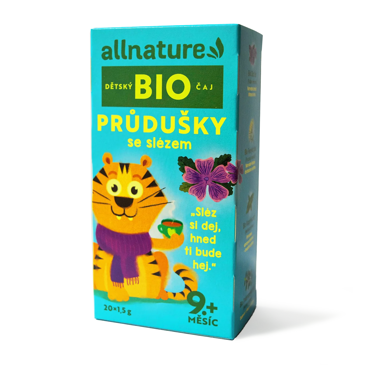 Allnature BIO Průdušky se slézem dětský čaj 20x1,5 g