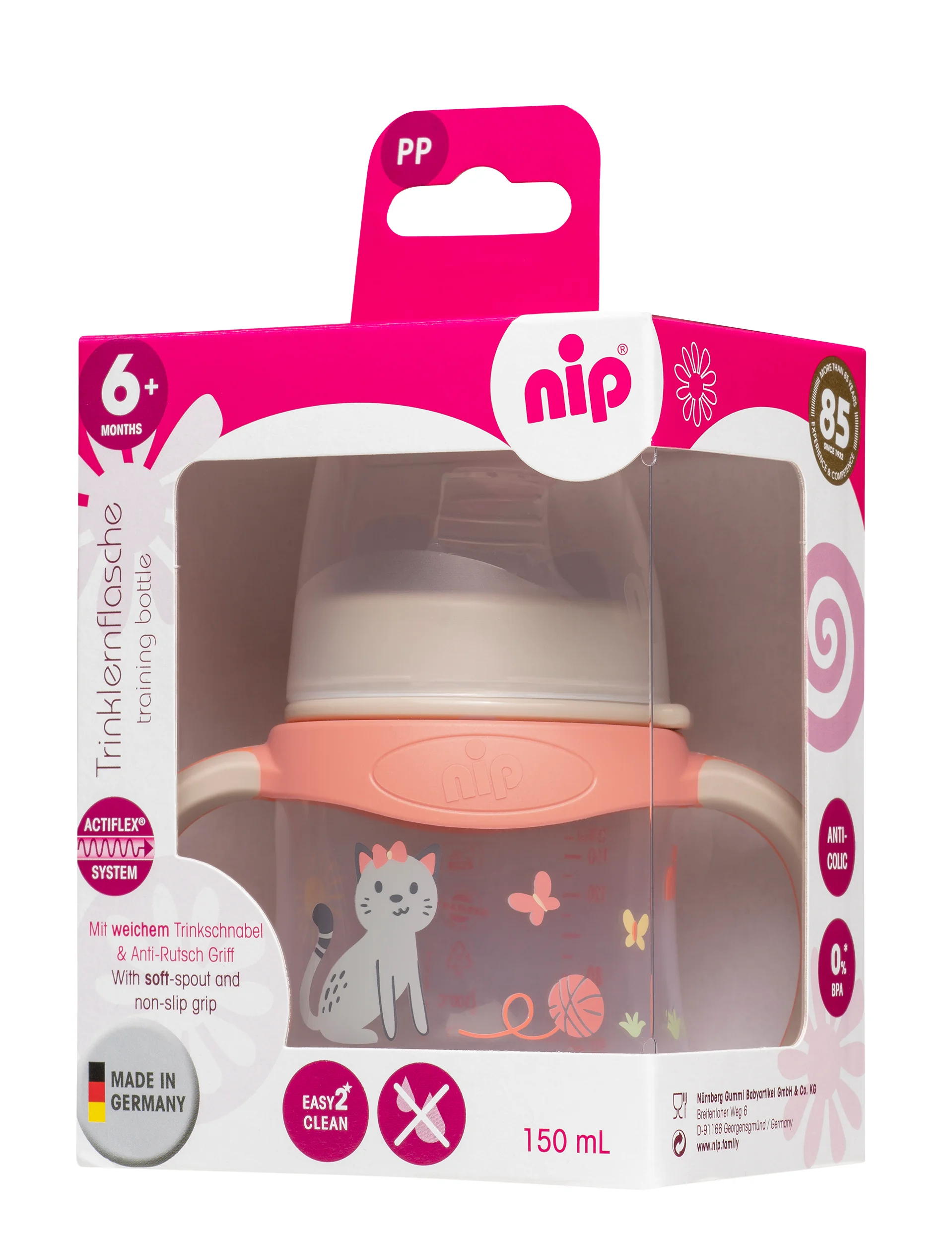 nip Training hrneček PP, 150ml, holka