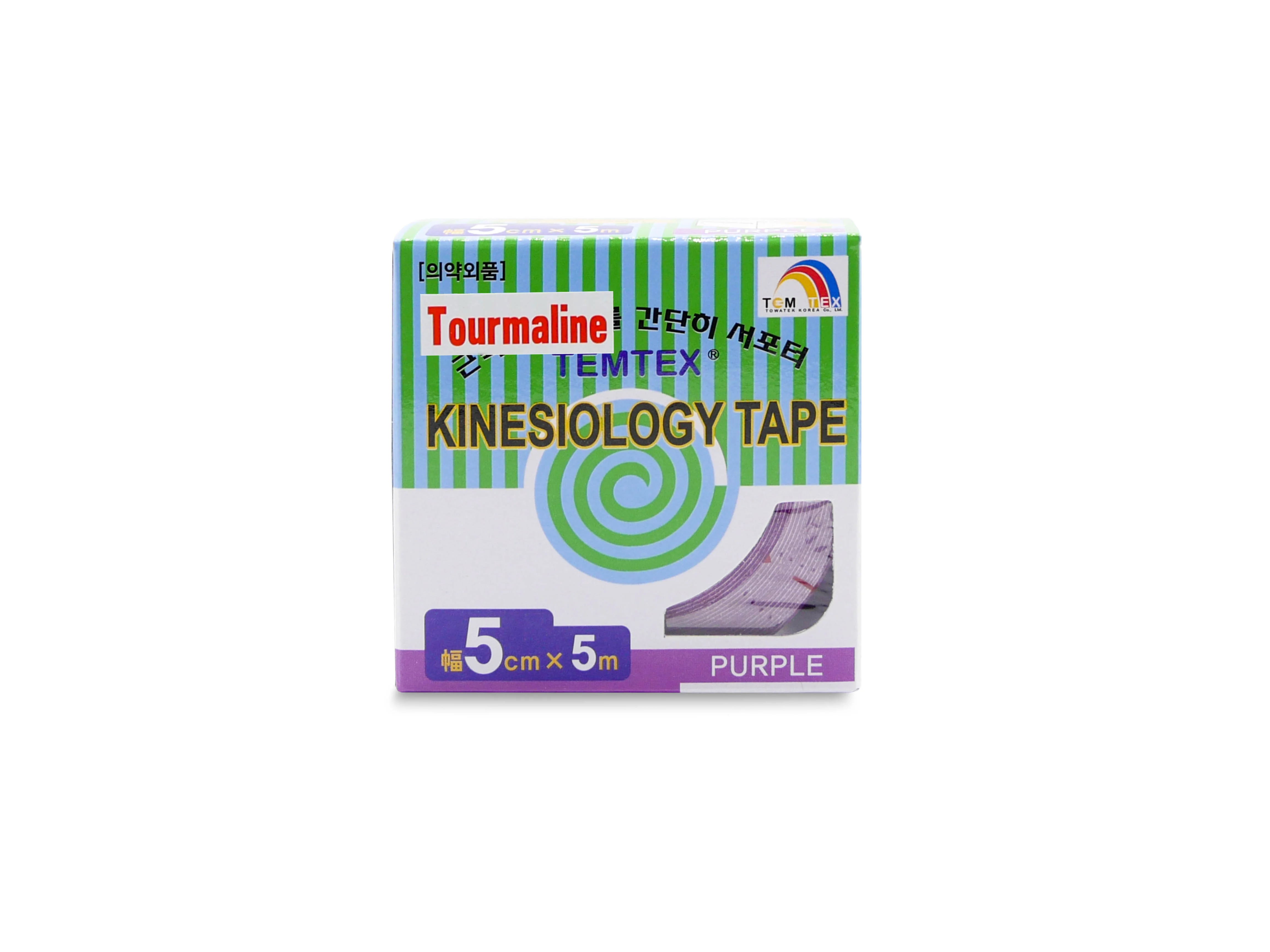 TEMTEX Kinesio tape Tourmaline, fialová tejpovací páska 5cm x 5m