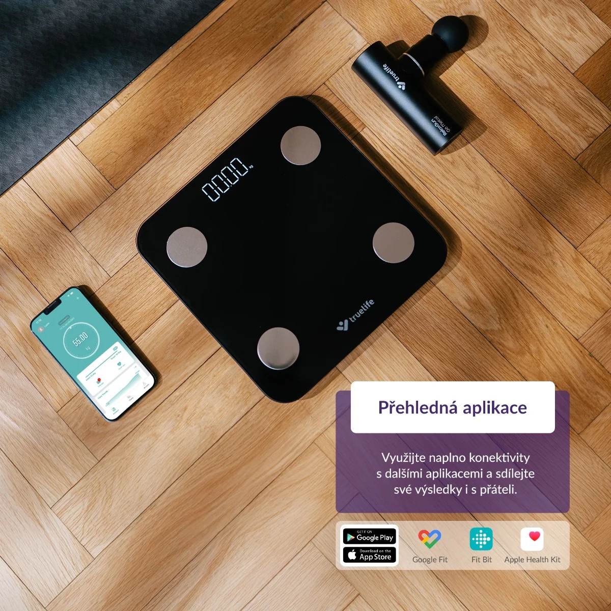 Truelife FitScale W1 osobní váha black