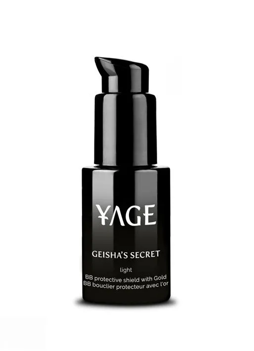 YAGE Geisha Secret SPF15 odstín světlý BB krém se zlatem proti pigmentaci 30 ml