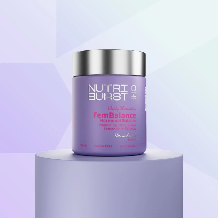 Nutriburst FemBalance Multivitamin gummies pro ženy 60 ks jahoda