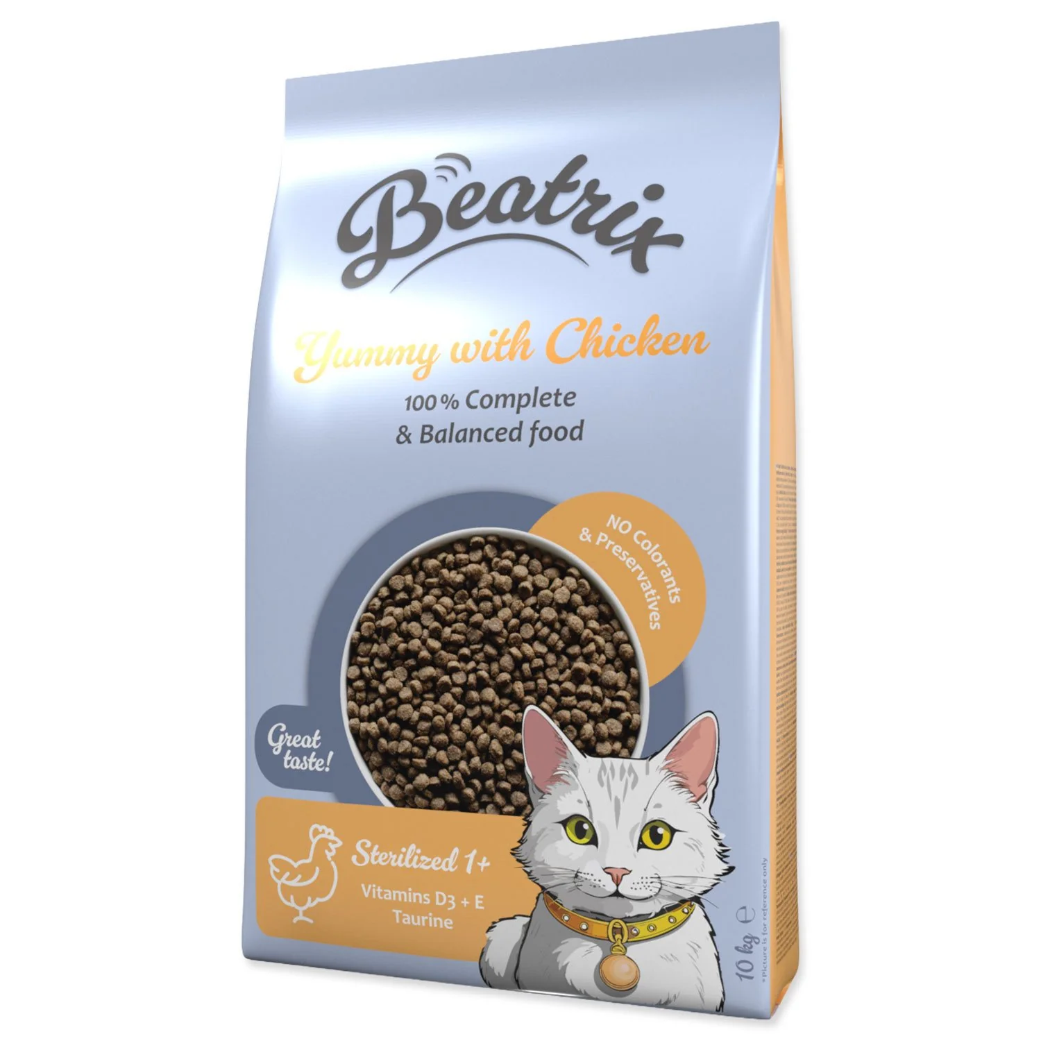 Beatrix Krmivo Sterilized s kuřecím 10kg