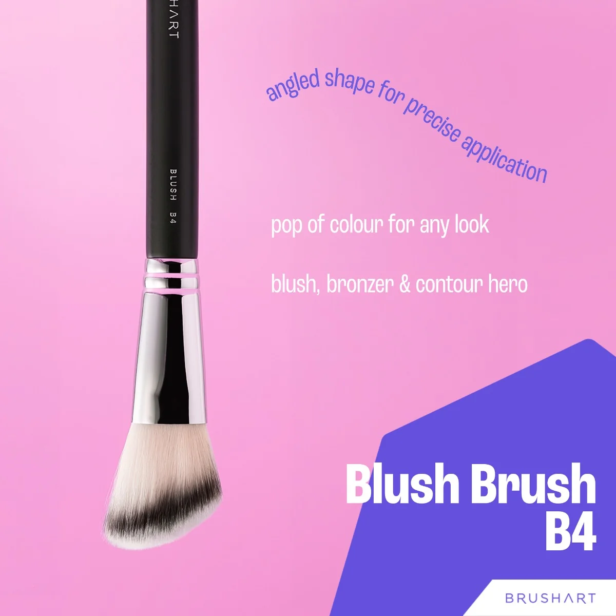 BrushArt Professional B4 Štětec na tvářenku 1 ks