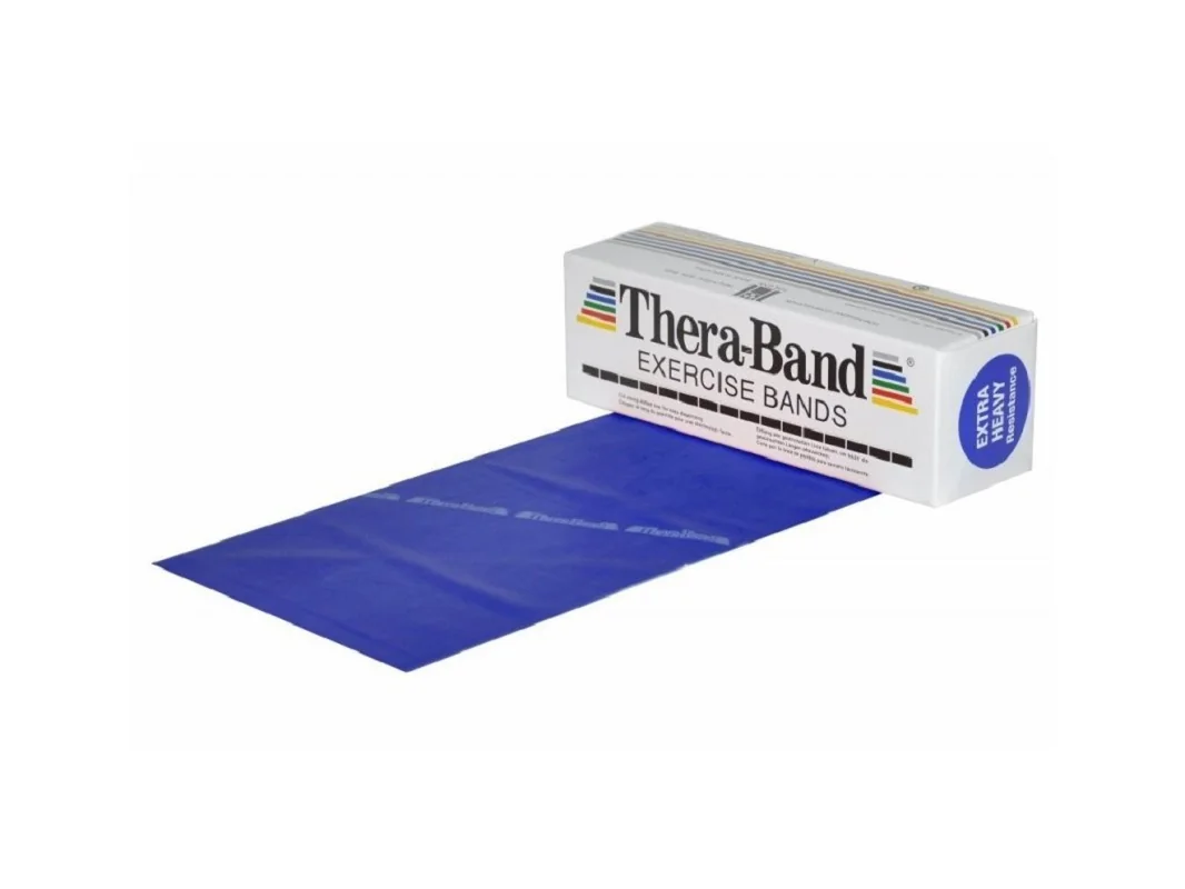 Thera-Band Posilovací guma 5,5 m, modrá, extra silná