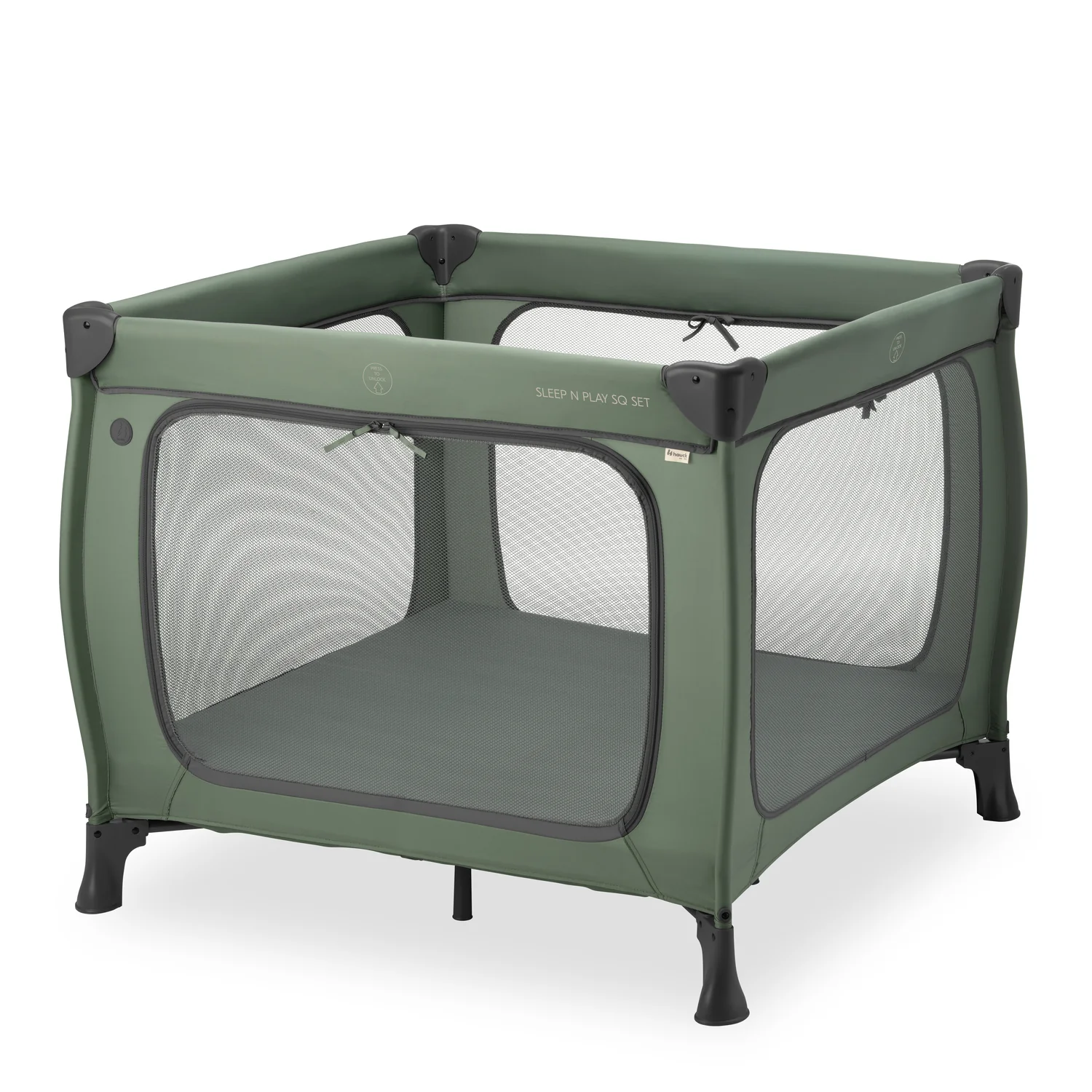 Hauck Ohrádka/cestovní postýlka Sleep N Play SQ Set Dark Green 