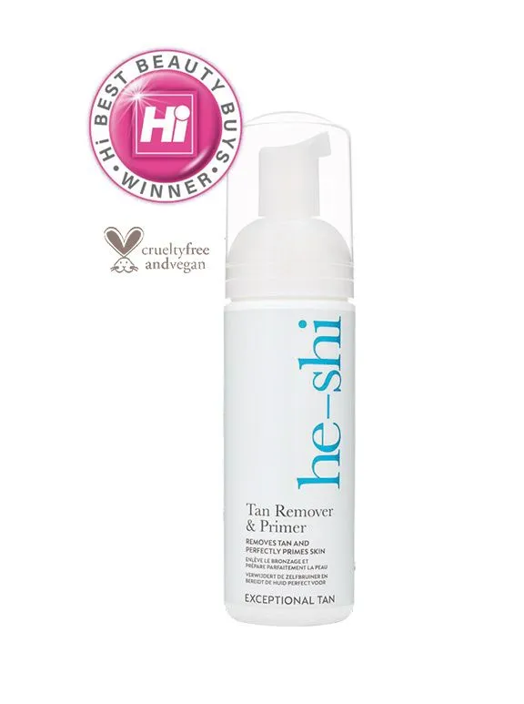 he-shi Tan Remover & Primer pěna 150 ml