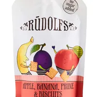 Rudolfs Jablka, banán, švestky a sušenky BIO