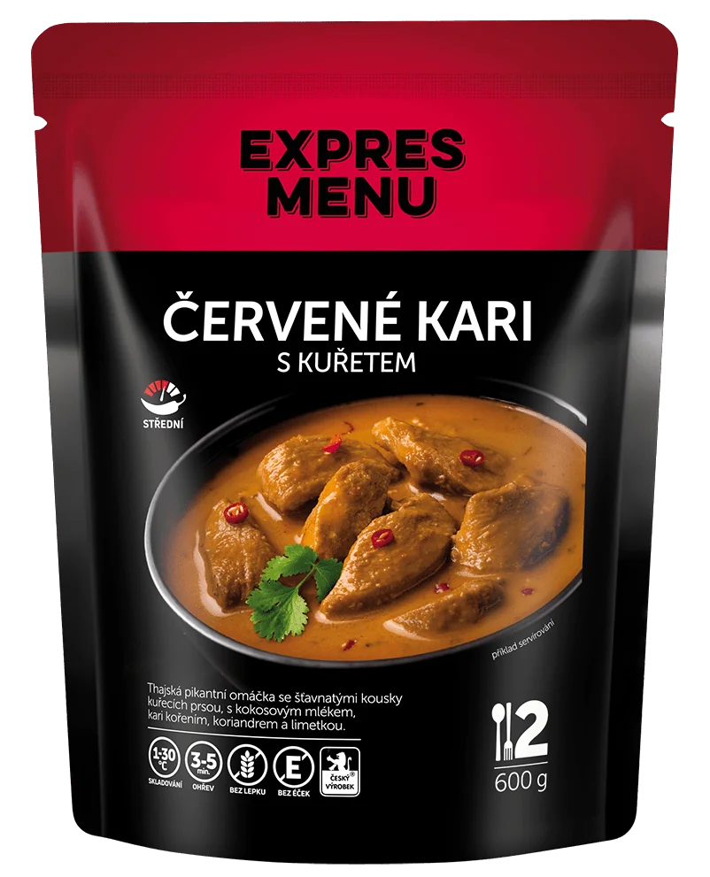 EXPRES MENU Červené kari s kuřetem 600 g (2 porce)