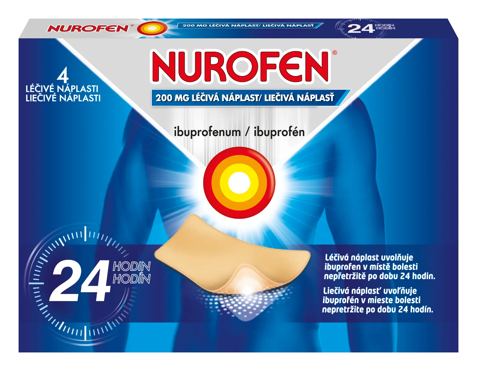 Nurofen 200 mg léčivé náplasti 4 ks