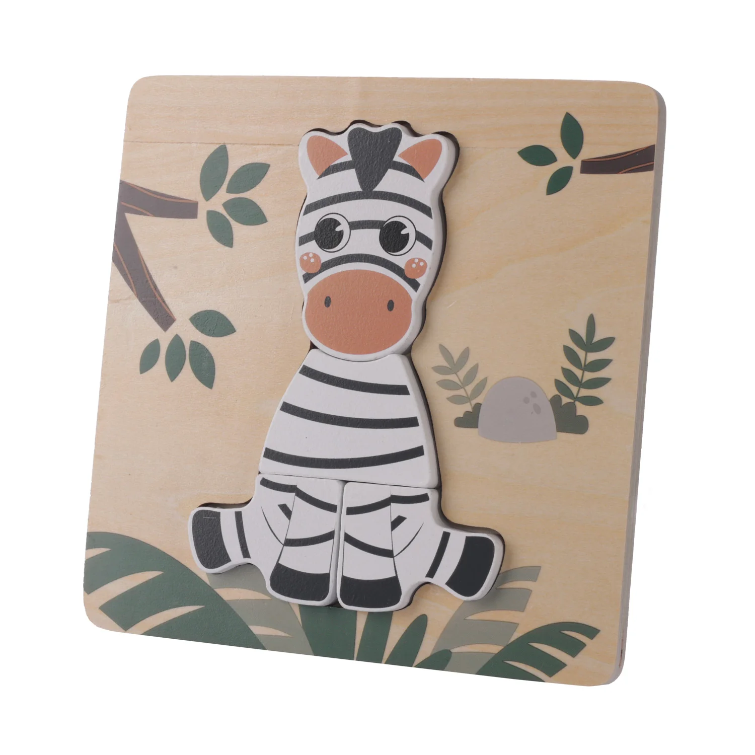 Zopa Dřevěné puzzle malé, Zebra 3
