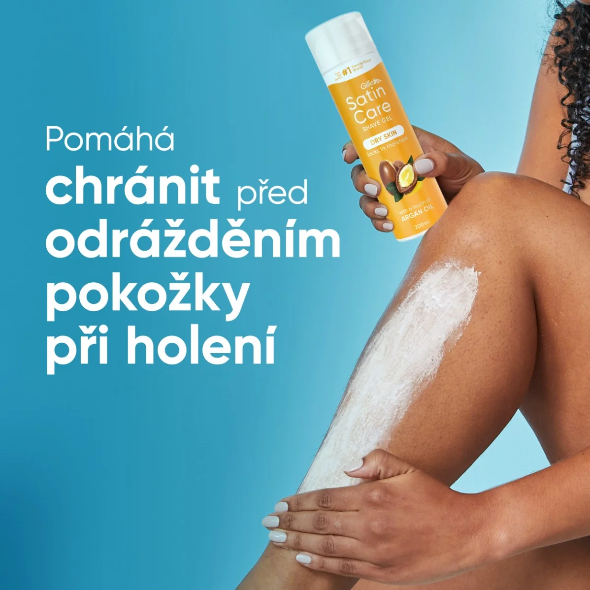 Gillette Venus Satin Care gel na holení s arganovým olejem 200 ml
