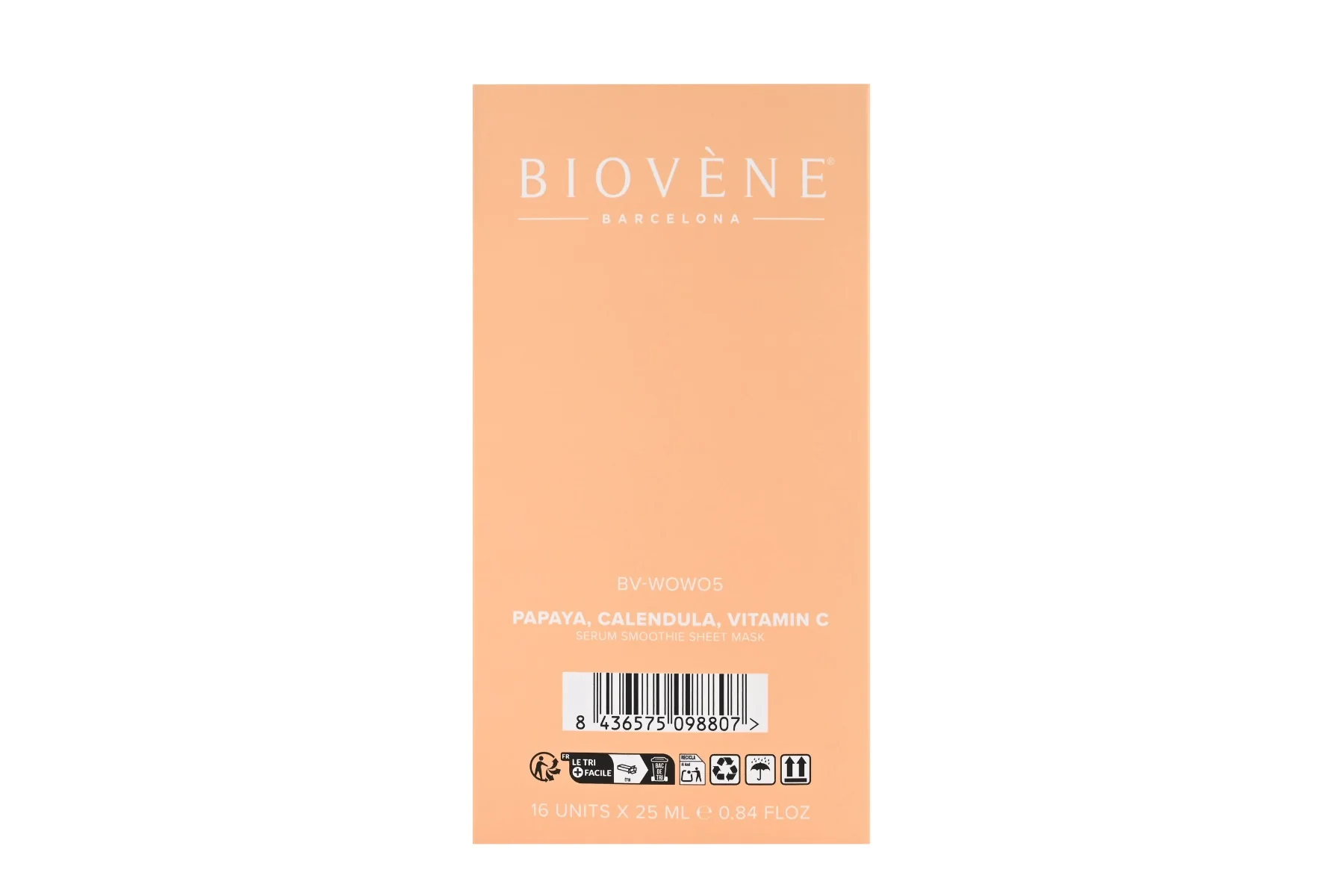 BIOVÉNE Papaya + Vitamin C Dewy-Bright plátýnková maska 25 ml