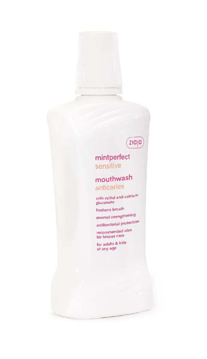 Ziaja Mintperfect Ústní voda sensitive proti zubnímu kazu 500 ml