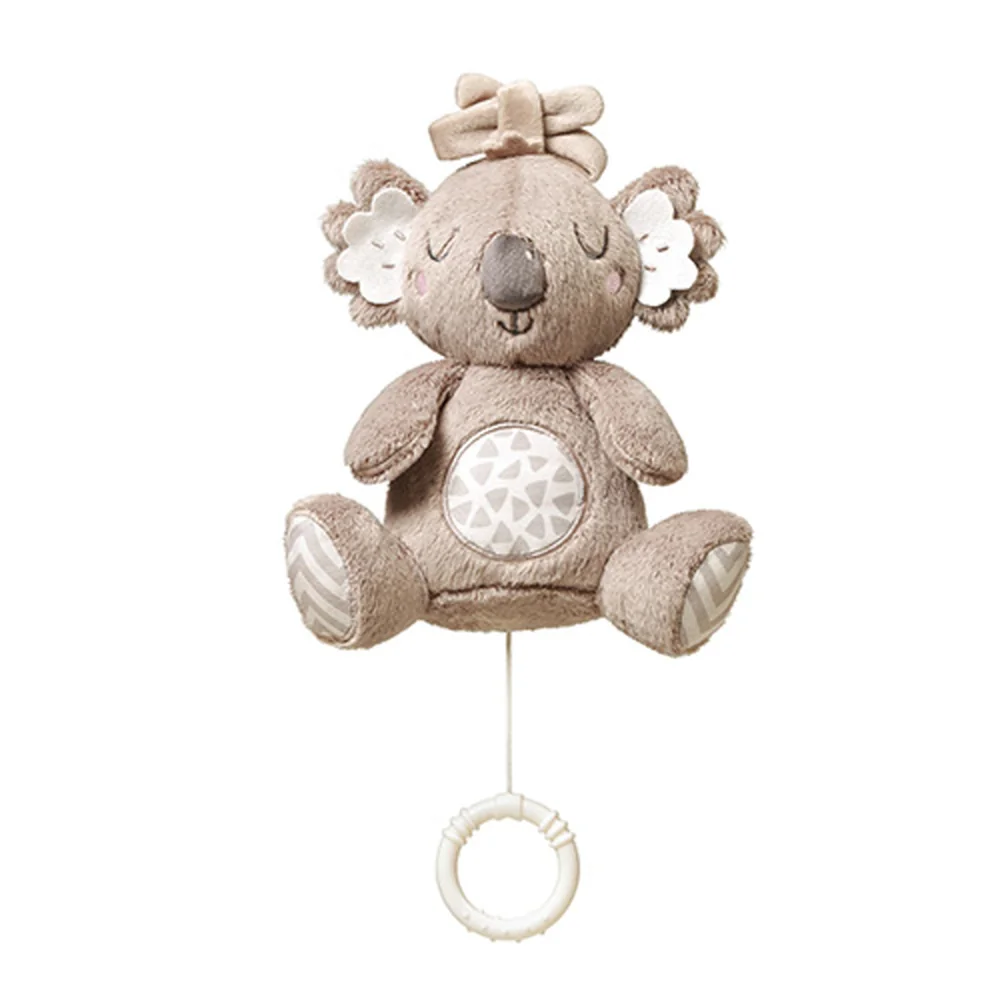 Babyono Závěsná plyšová hračka s melodií Koala Coco, šedá