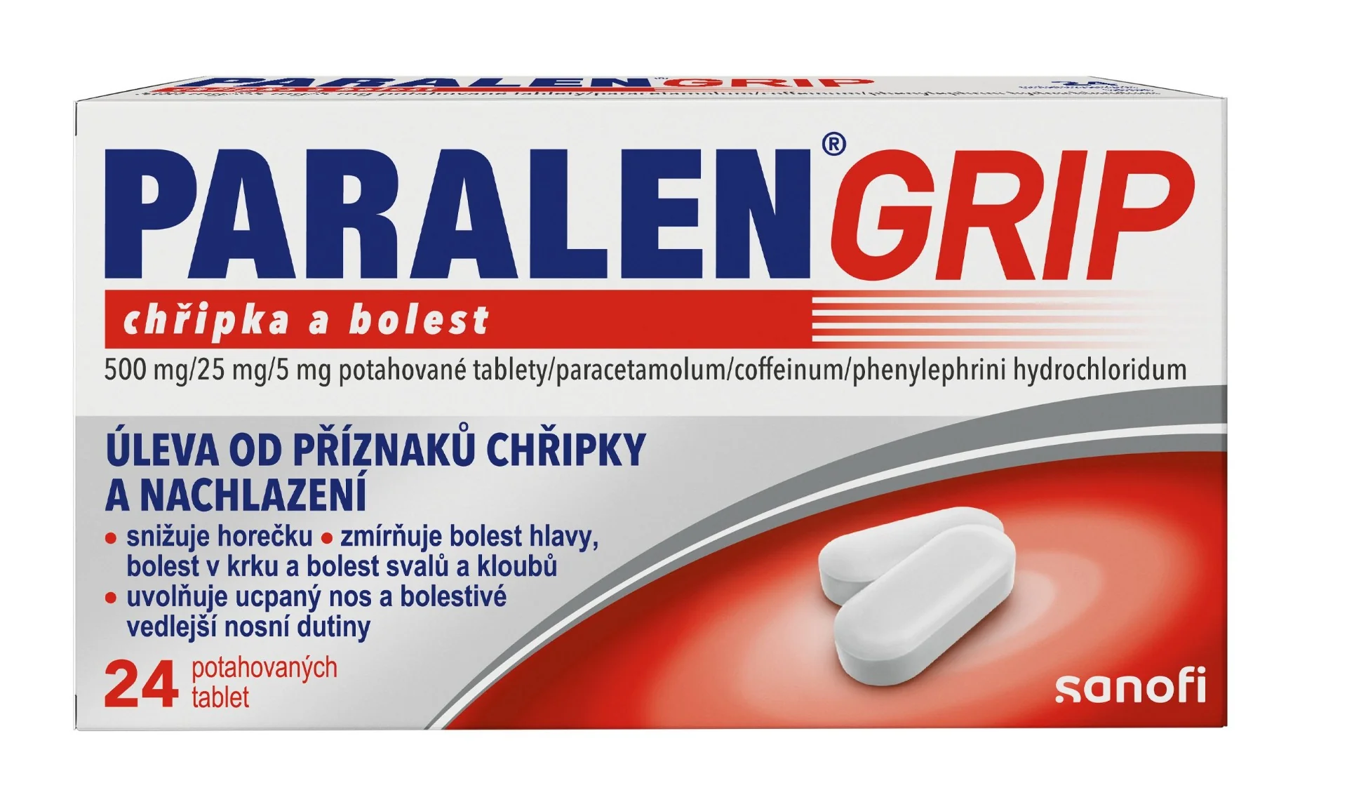Paralen Grip Chřipka a bolest 24 tablet
