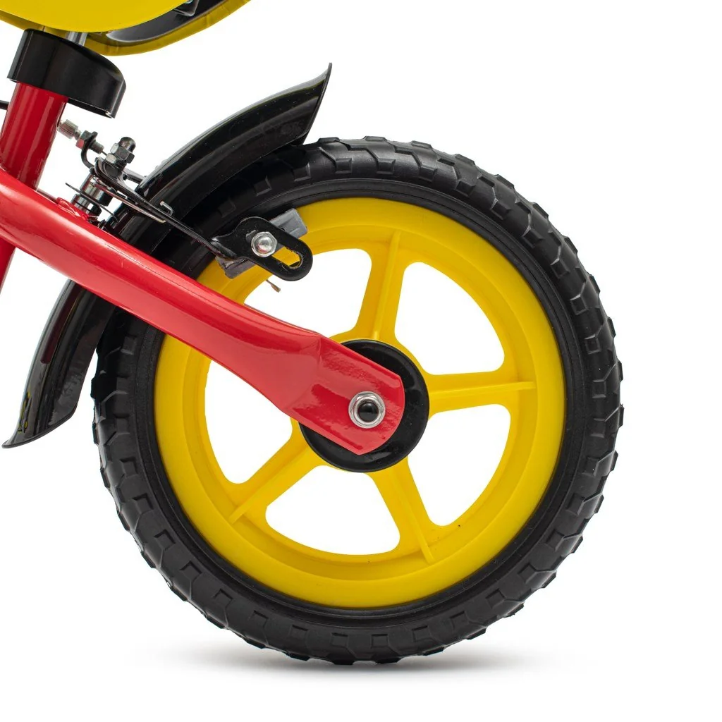 Baby Mix Dětské balanční kolo s brzdou  Traveller červené